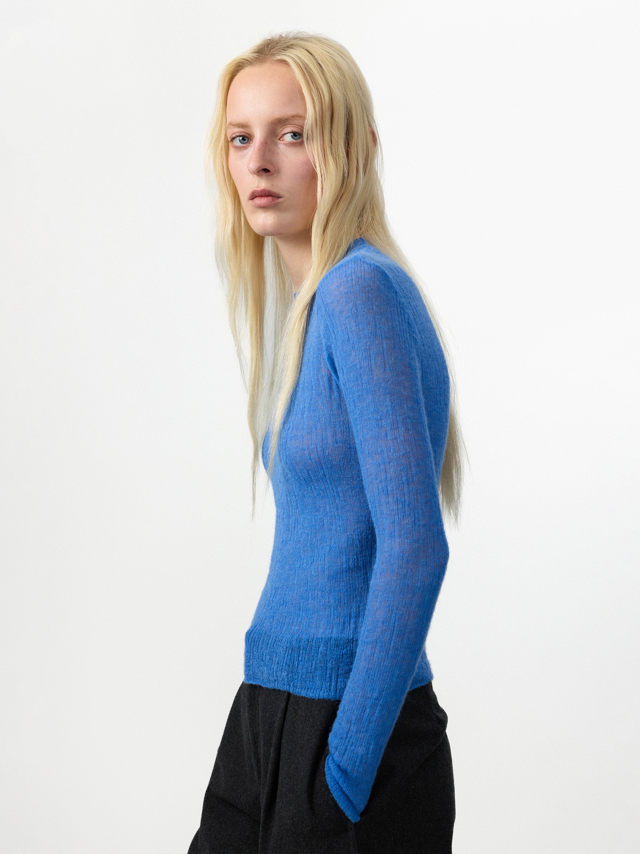 CUBIC Alpaca Blend Crew Neck Sweater-4