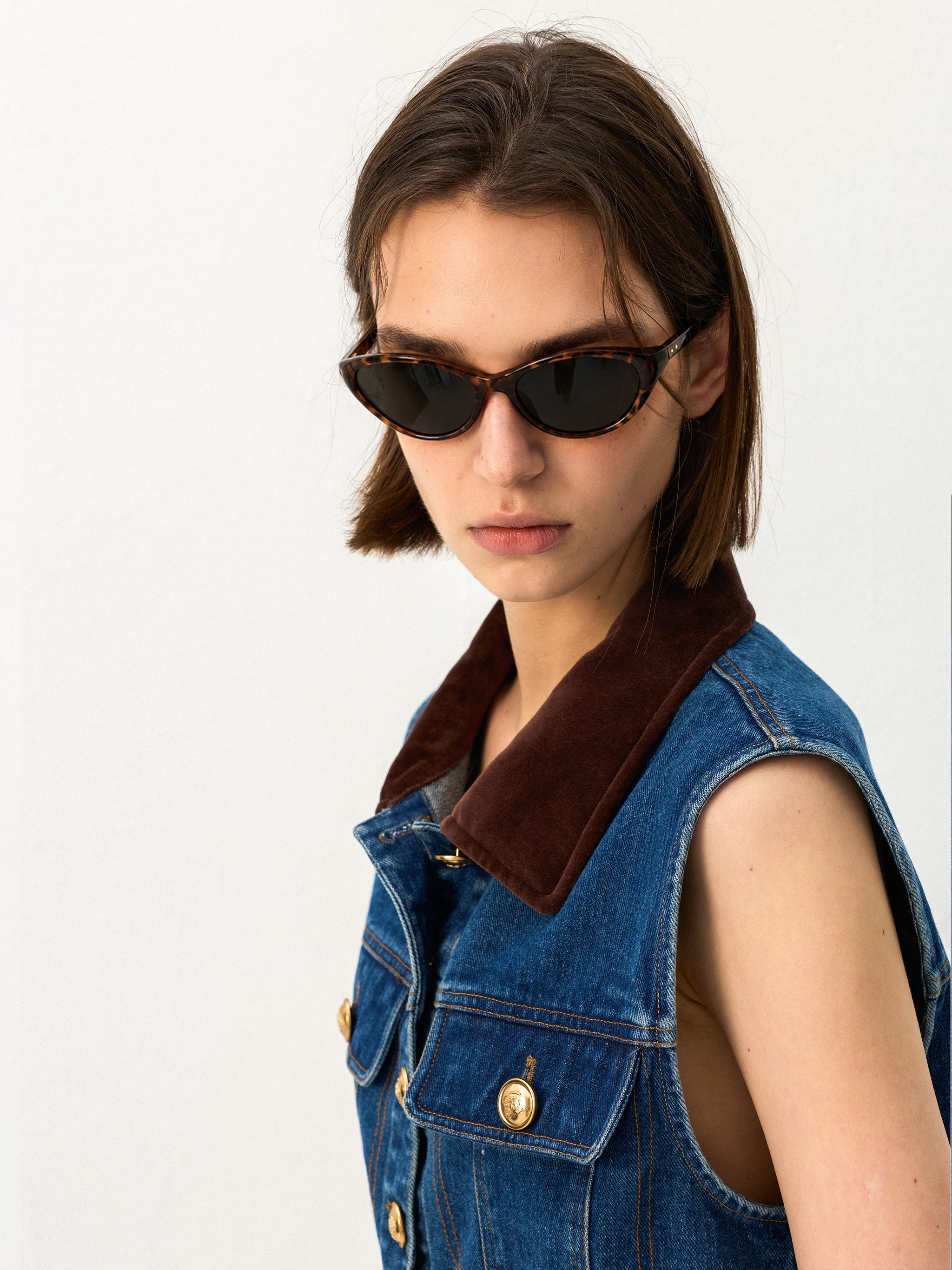 Tortoiseshell Cat-Eye Sunglasses-4