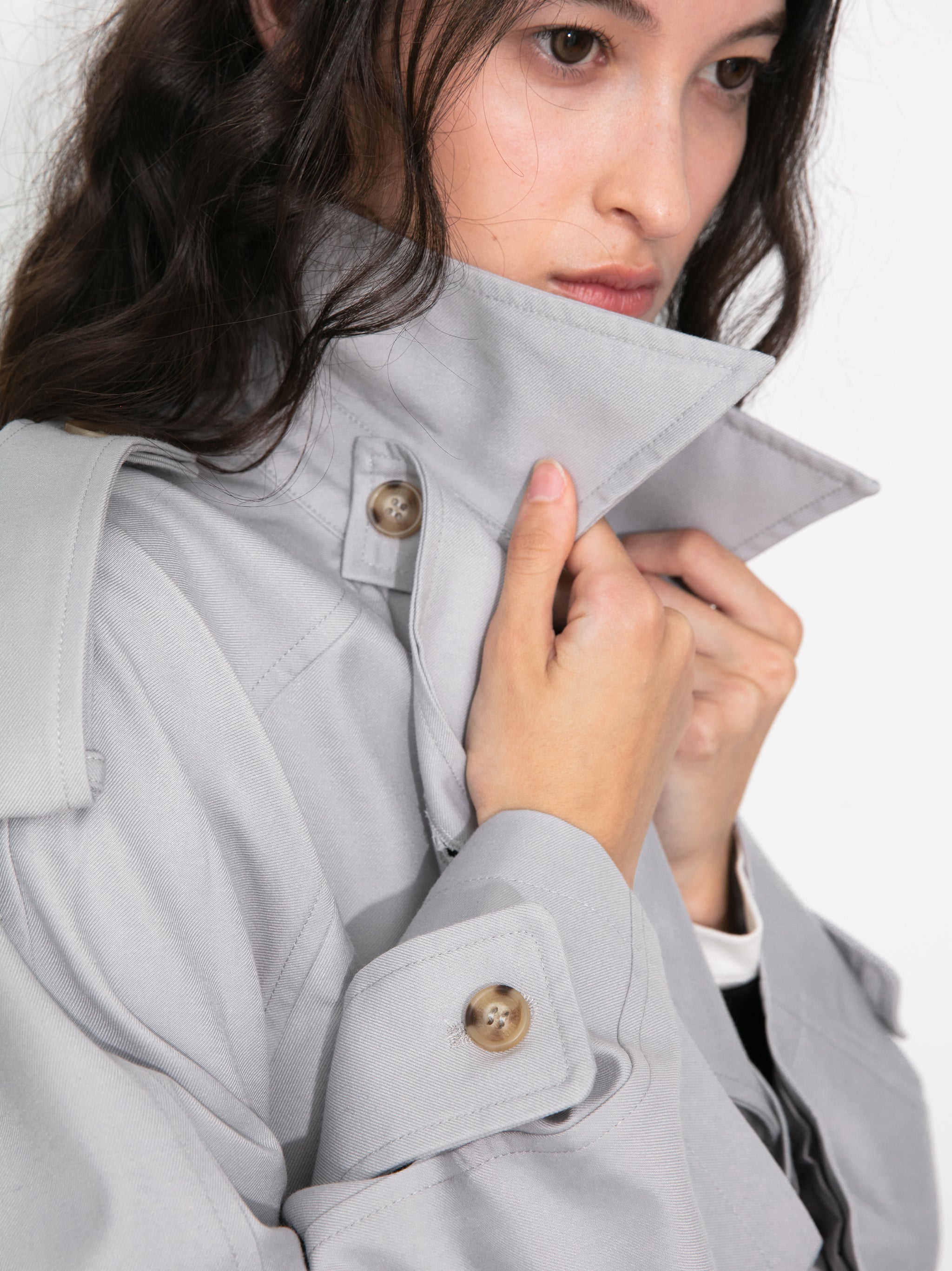 Oversized Mid-Length Trench Coat with Belt-4