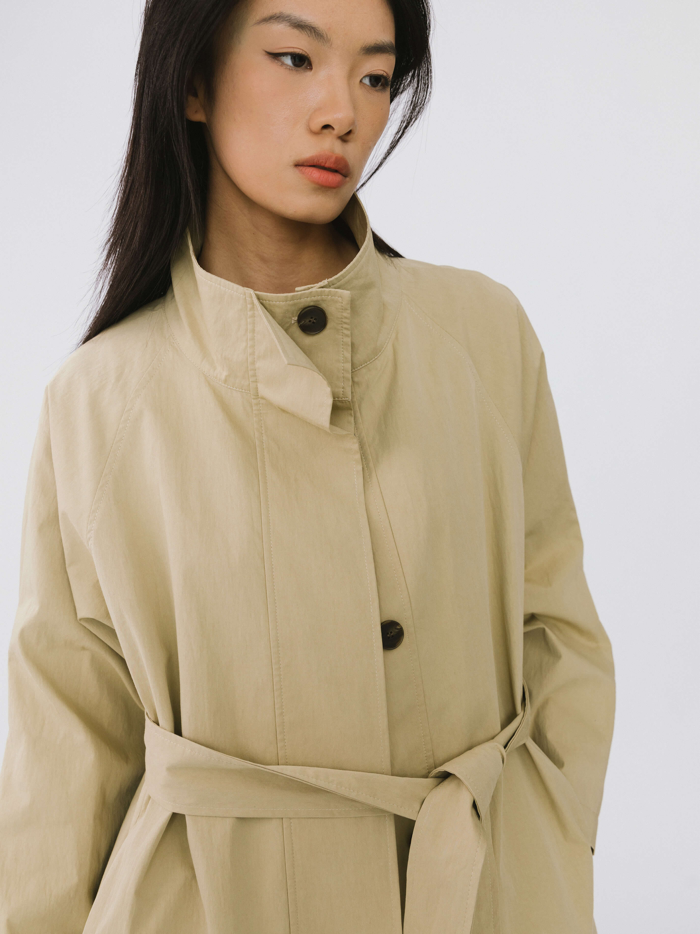 Single Breasted Trench Coat-4
