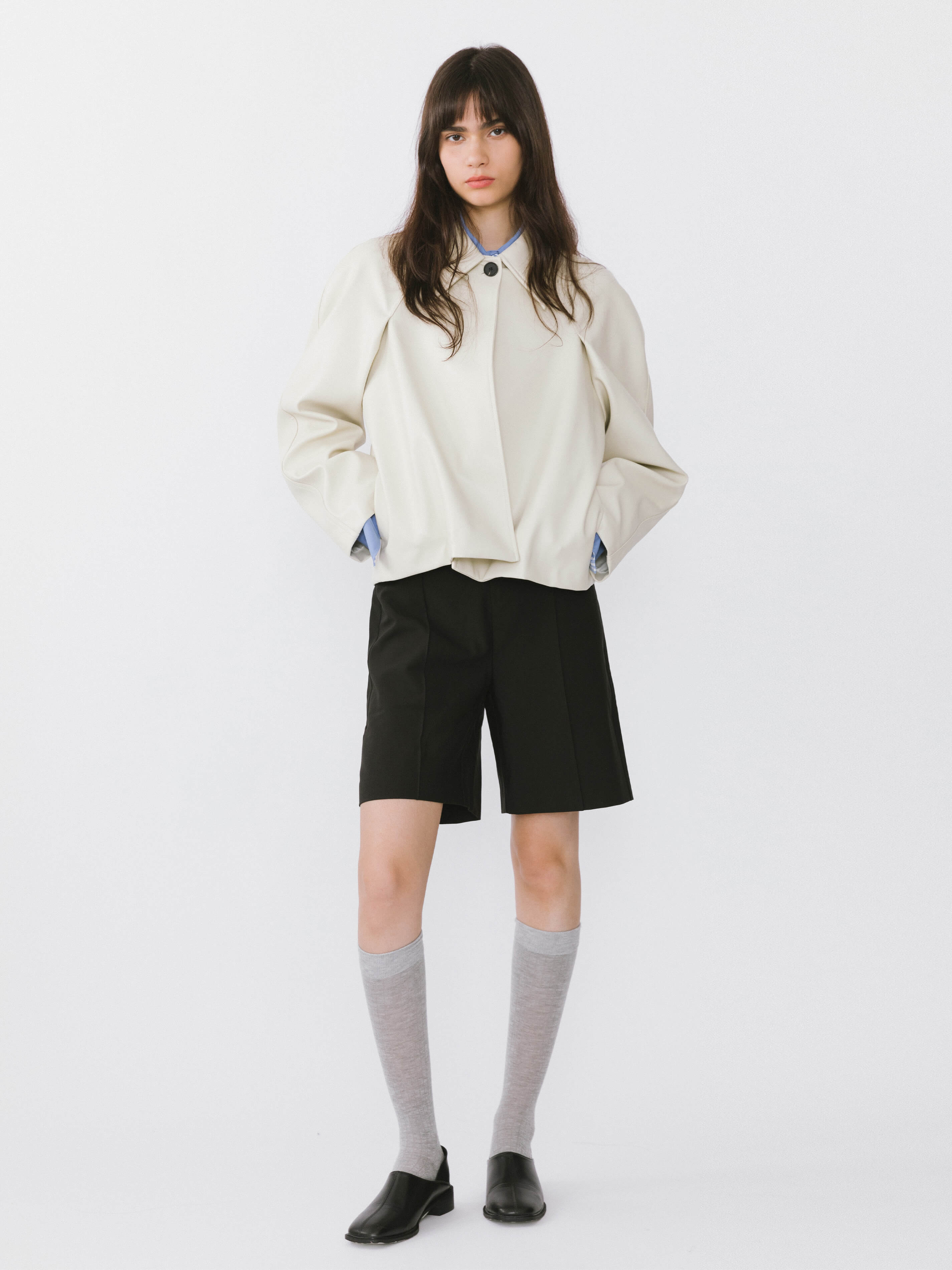 Oversized Faux Leather Jacket-4