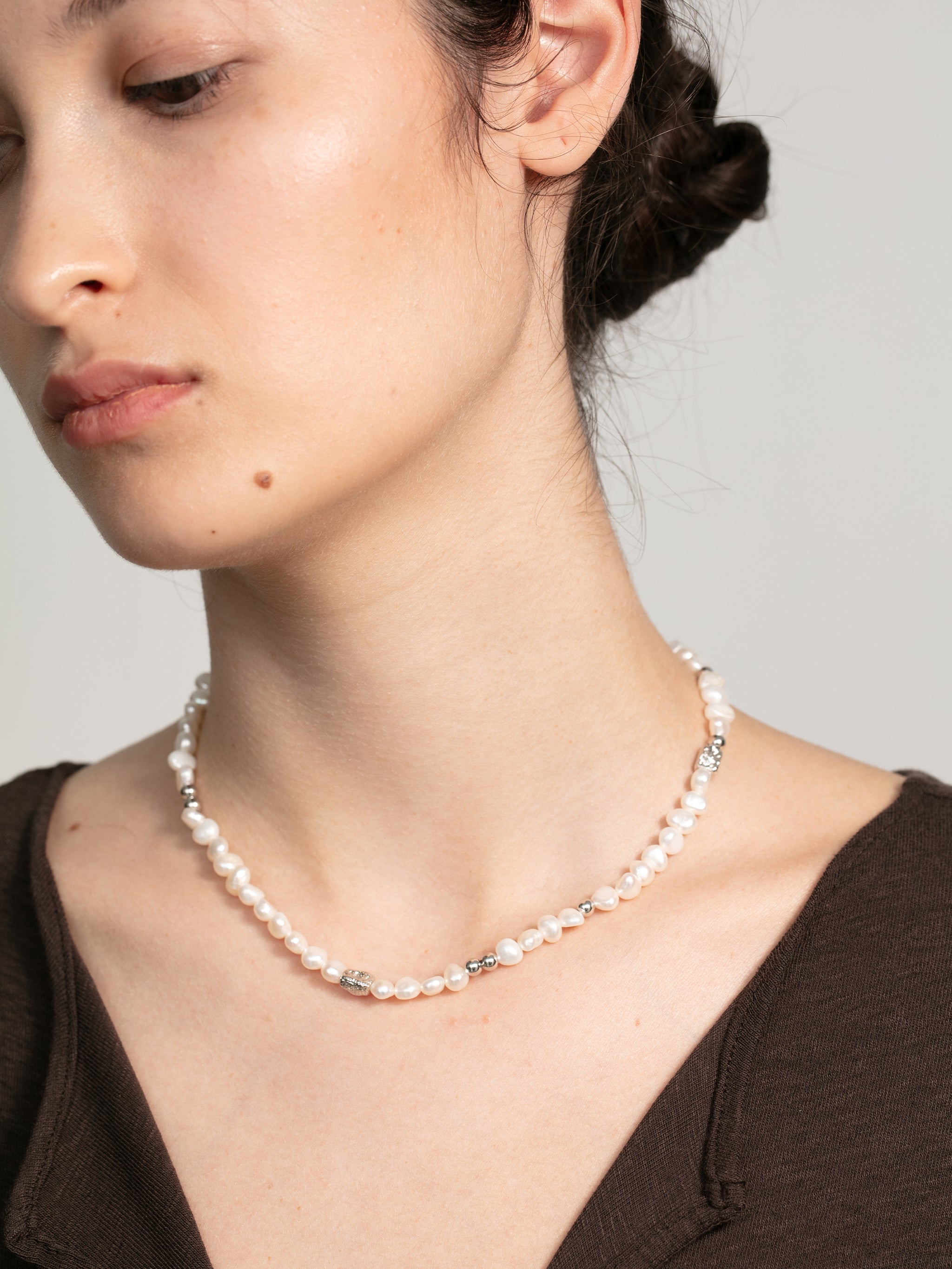 Shaped Pearl Necklace-4