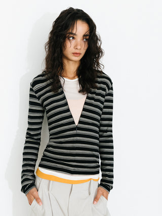 C by CUBIC Slim-Fit Zip-Up Hooded Knit Cardigan