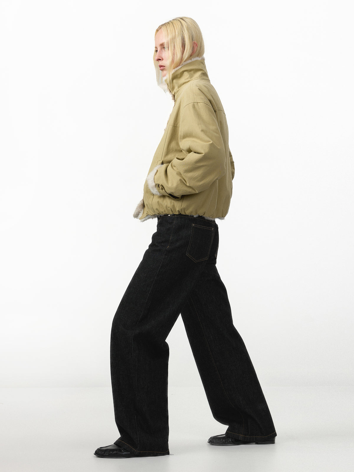 CUBIC Reversible Faux‑Fur Short Jacket-4