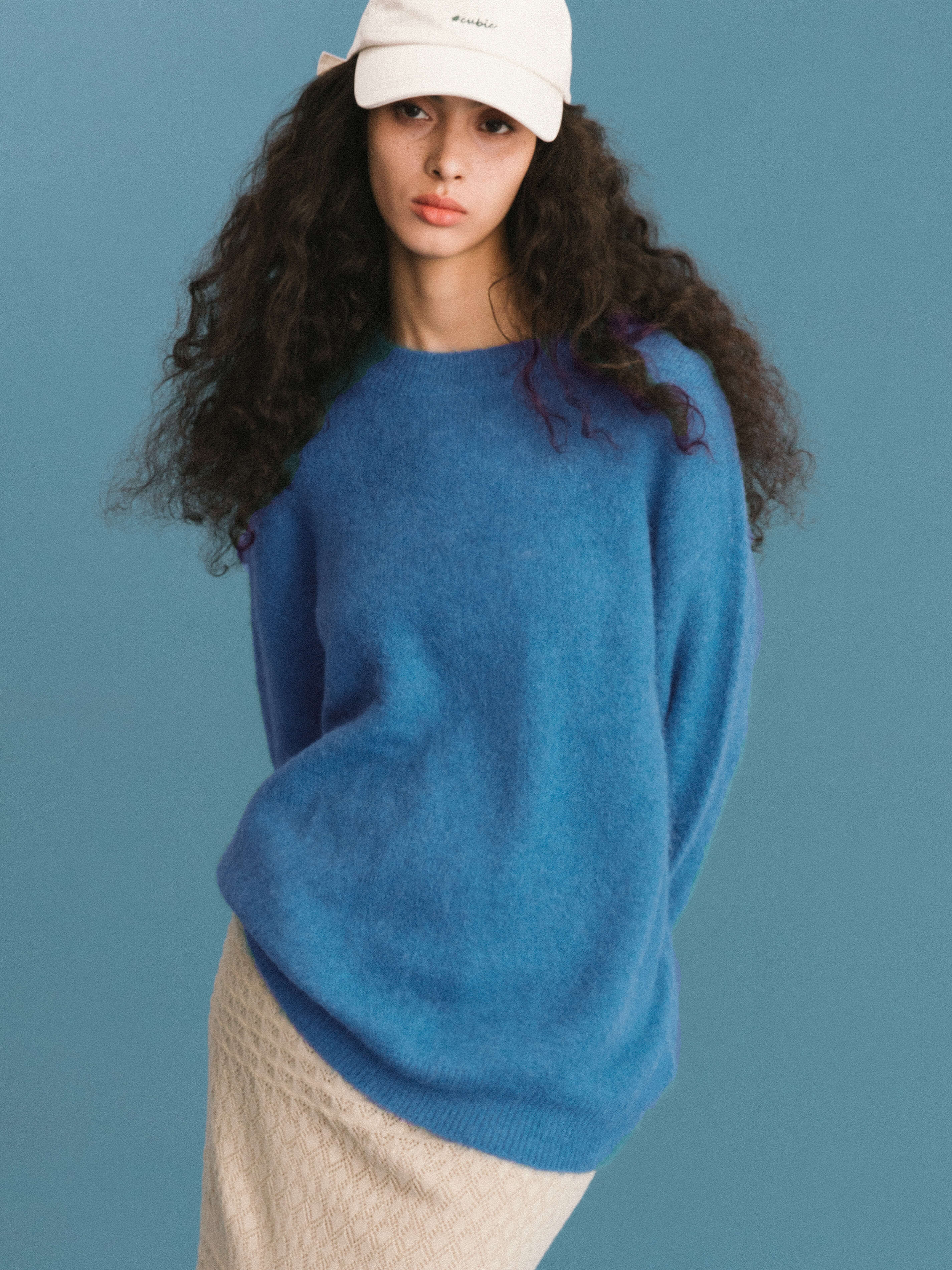 ONE BY CUBIC Brushed Alpaca Knitwear Jumper-5