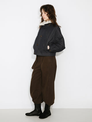 Removable Fur Collar High Neck Down Coat