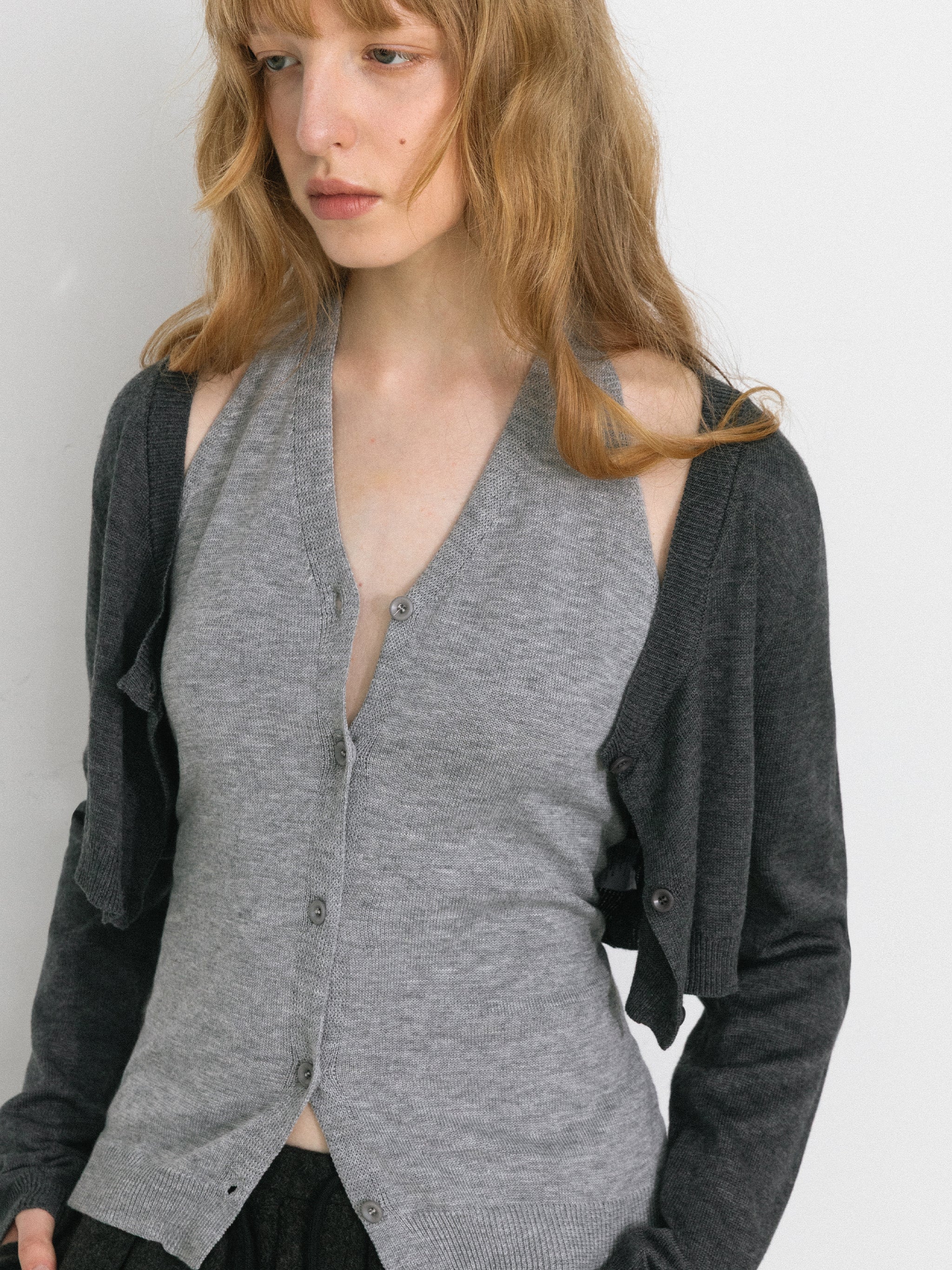 Minimal Color-Block Halter Two-Piece Top-4