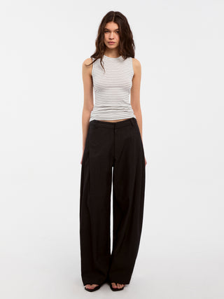 CUBIC Lyocell Striped Linen Vest