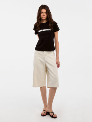 CUBIC Classic Straight Leg Casual Mid-Length Pants