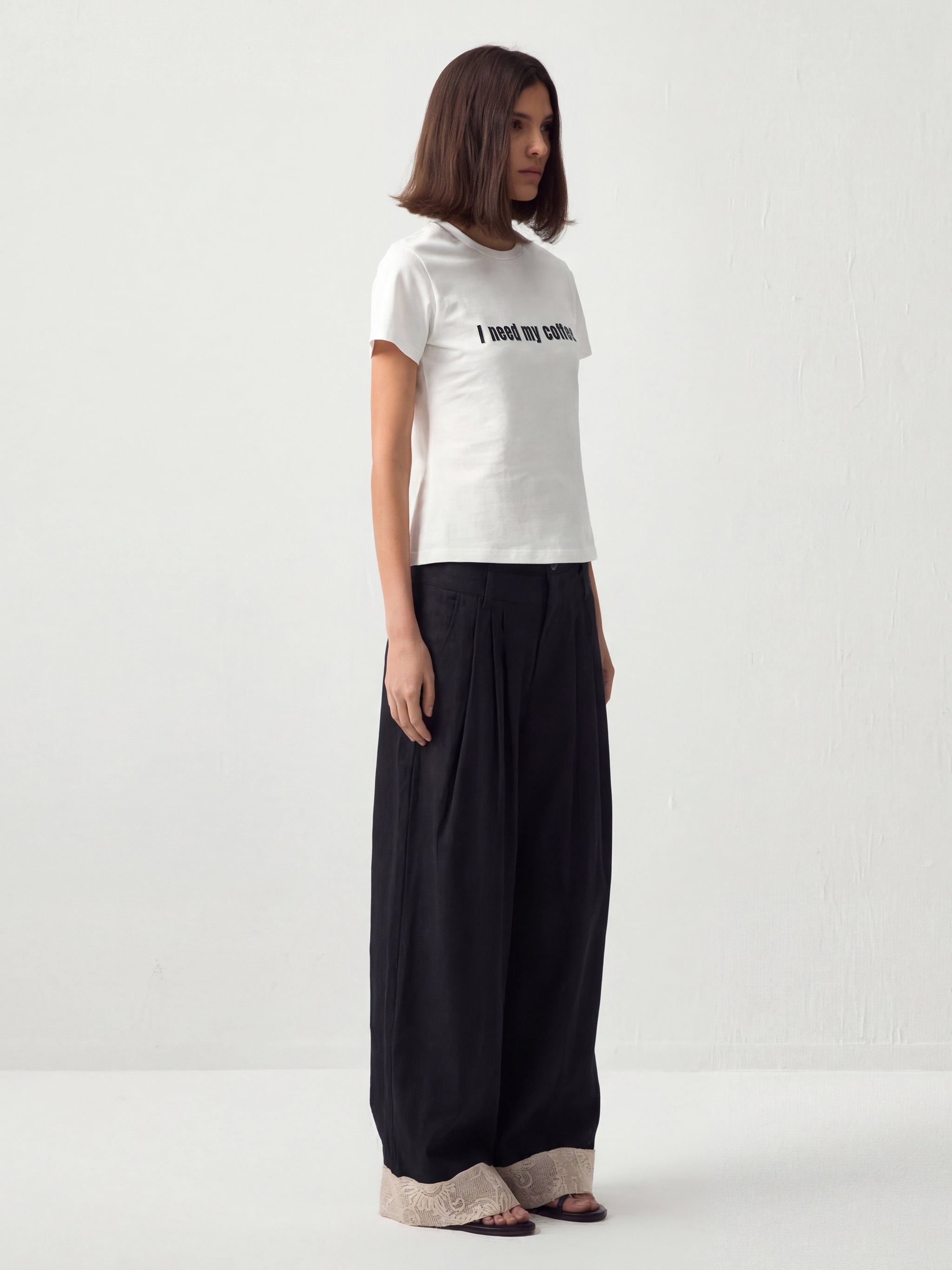 CUBIC Embroidery Casual Pants-6