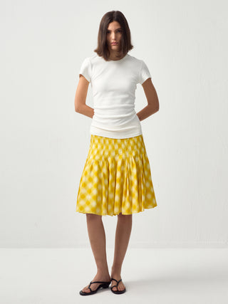 CUBIC Acetate Pleated Umbrella Skirt