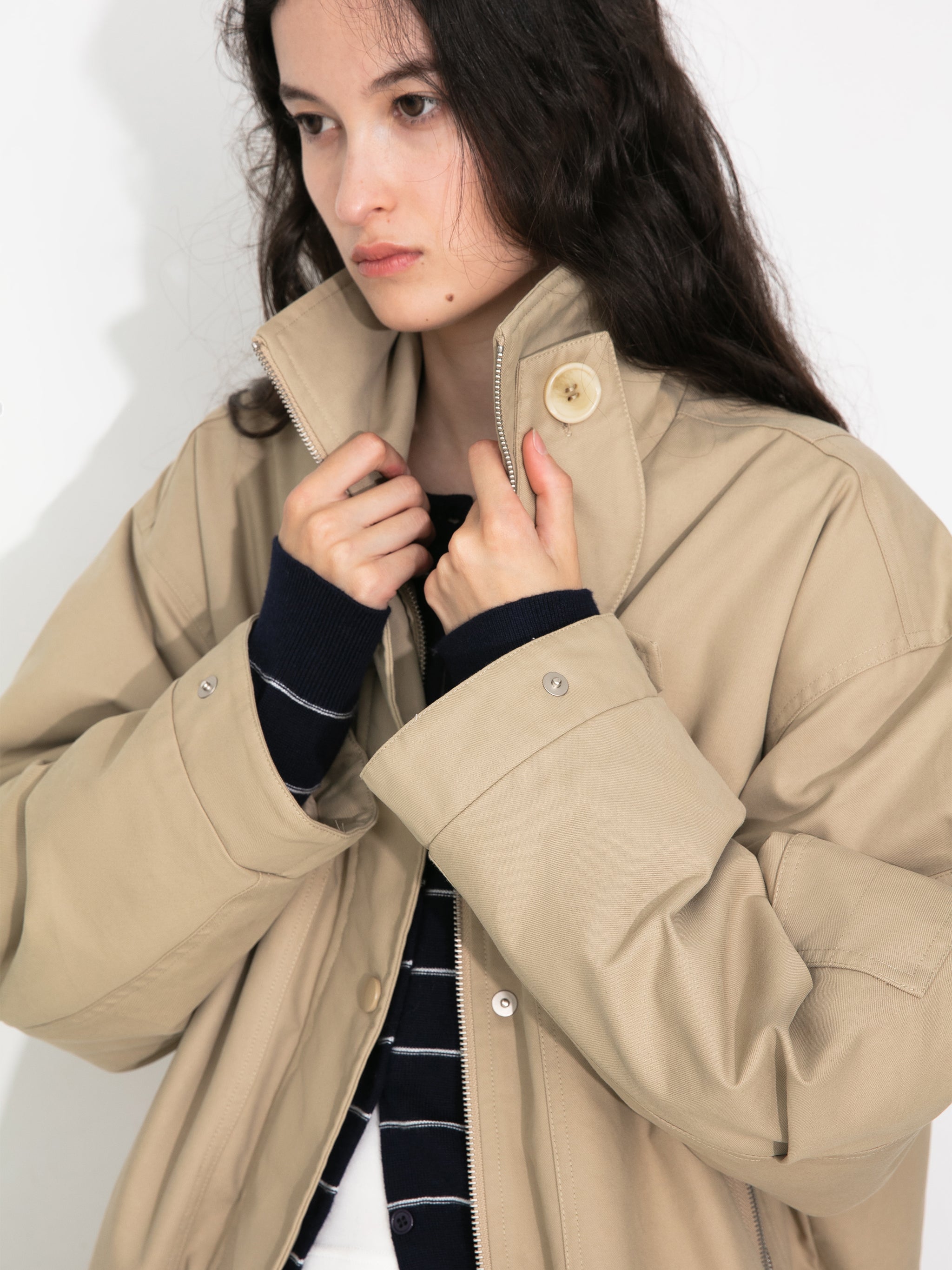 Oversized Parka-Style Utility Down Coat-4