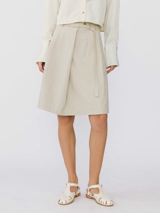 A-line Round Skirt with Wool Blend