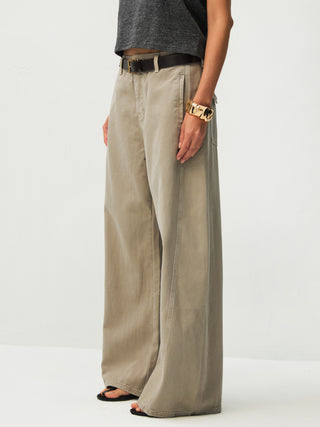 CUBIC Minimalist Wide-Leg Trousers