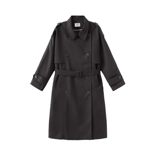 Double Breasted Trench Coat with Belt