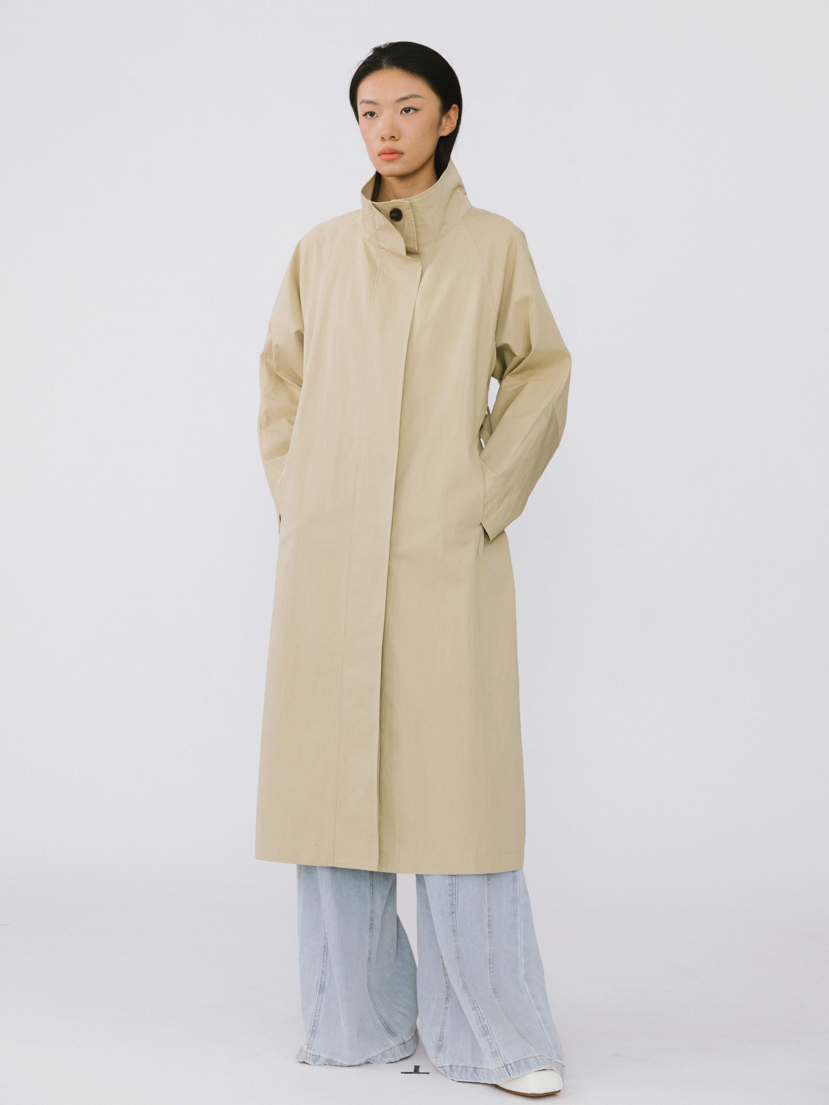 Single Breasted Trench Coat-5