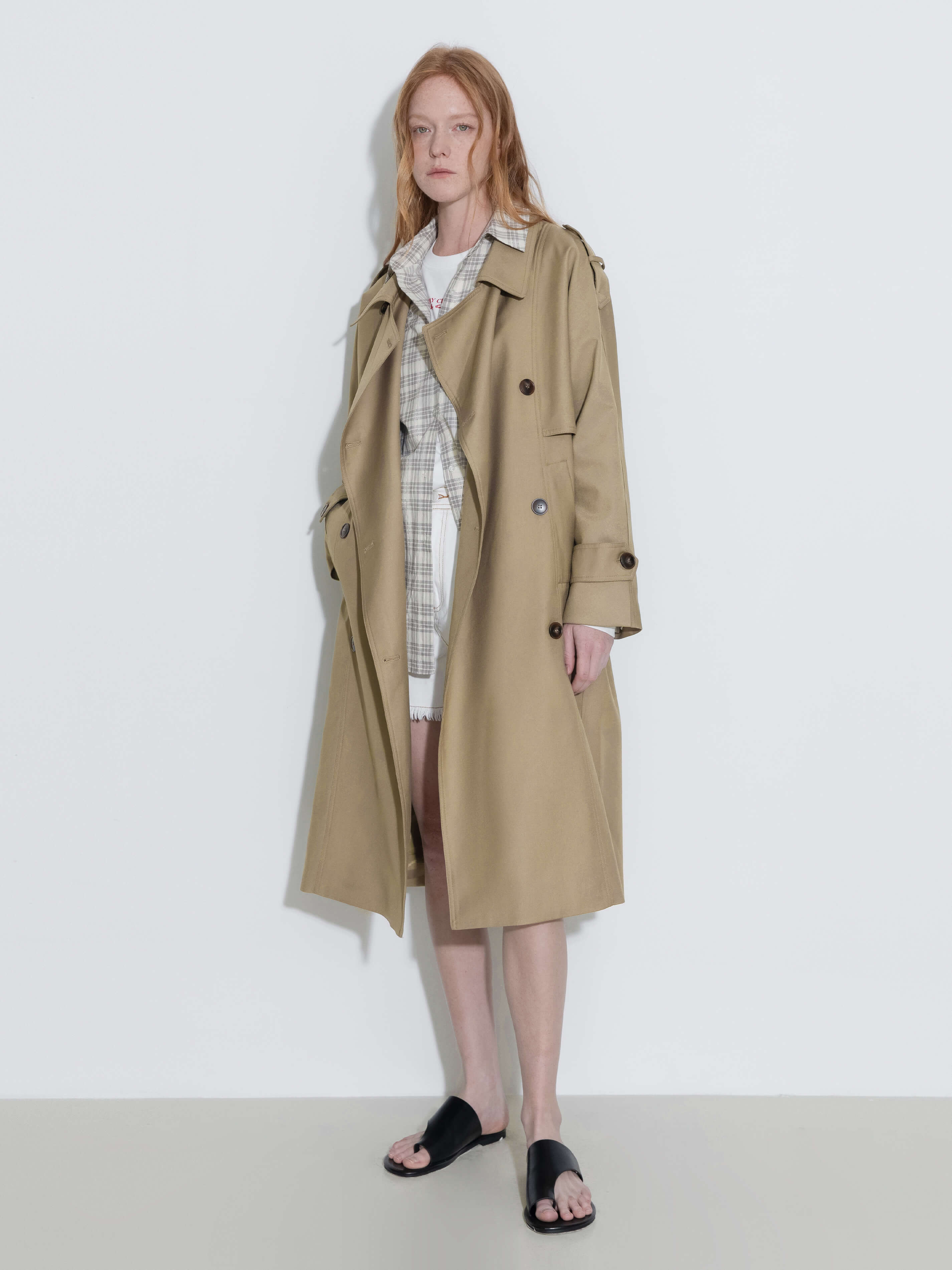 Double Breasted Trench Coat with Belt-6