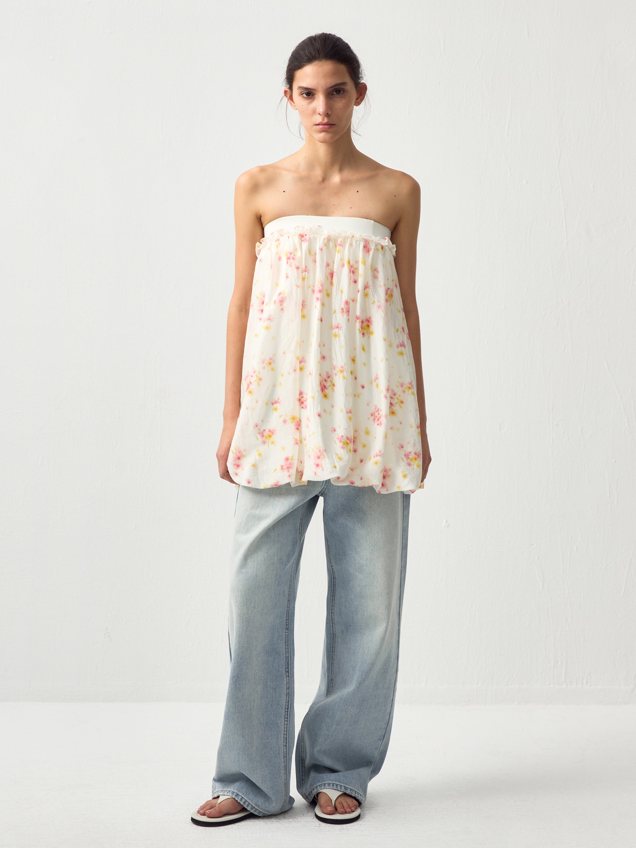 CUBIC Acetic Bud Midi Skirt-5