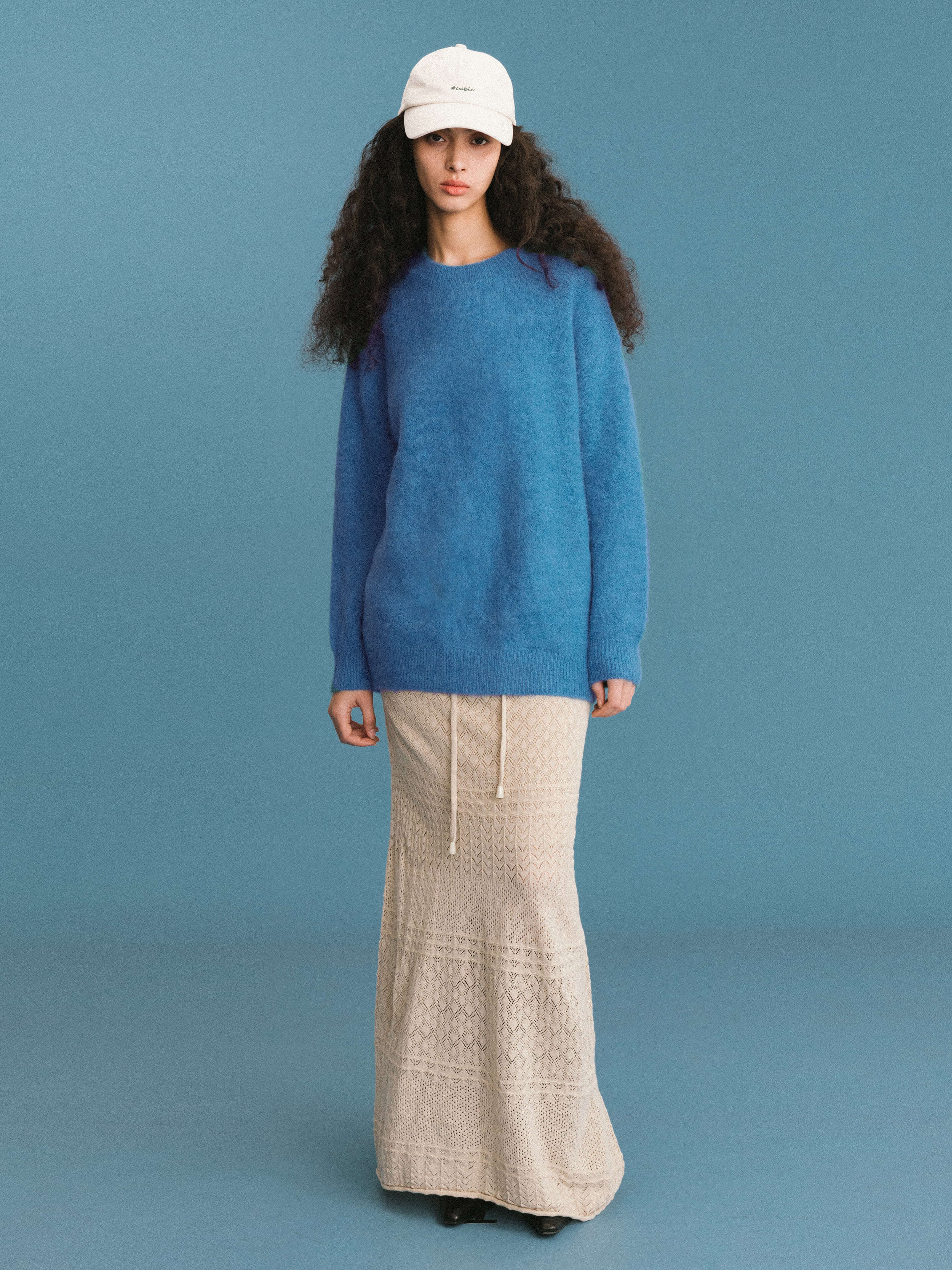 ONE BY CUBIC Brushed Alpaca Knitwear Jumper-6