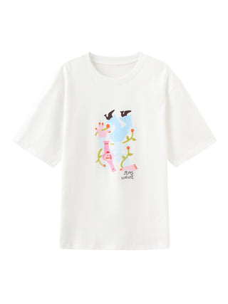 Stay Weird Oversized Printed T-Shirt