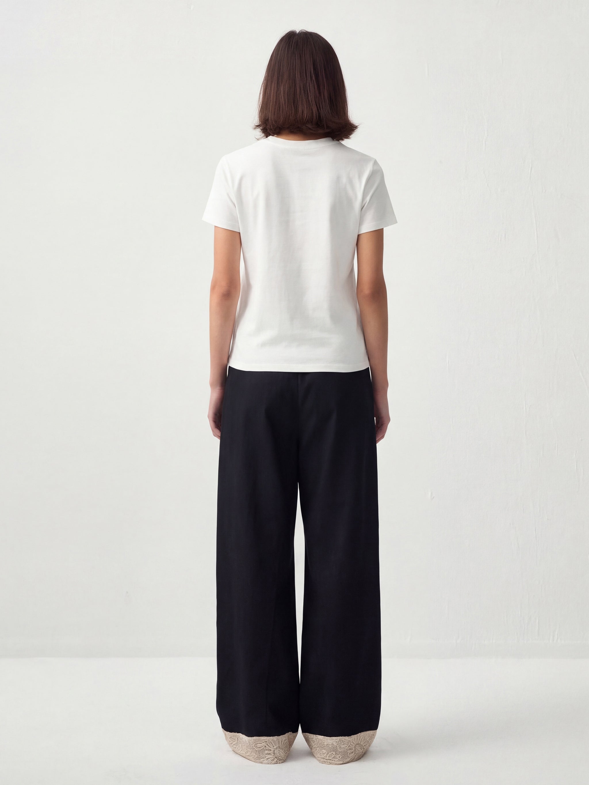 CUBIC Embroidery Casual Pants-7
