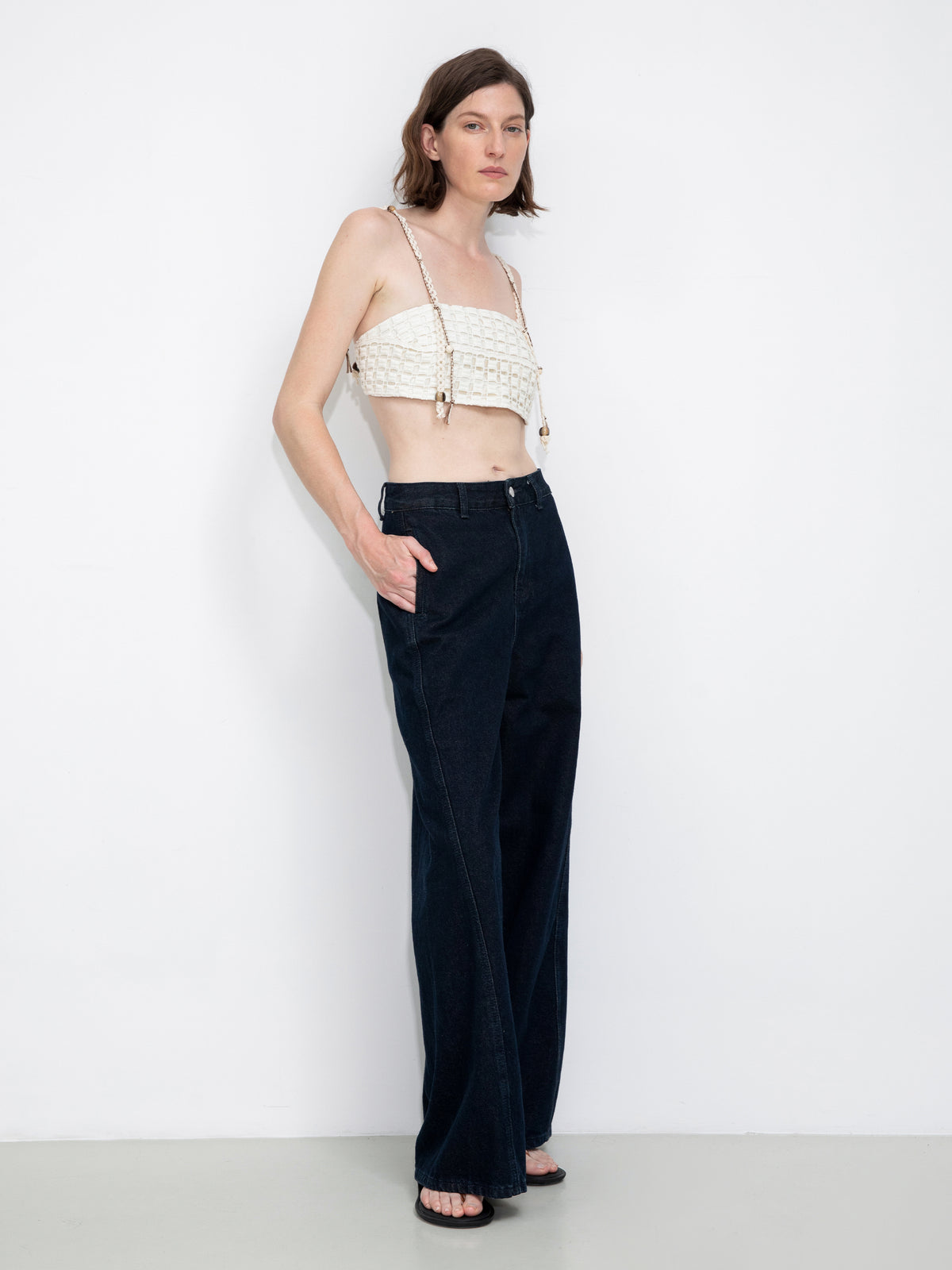 Cut-Out Cropped Bandeau Cami-5