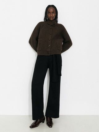 Casual Drawstring Waist Straight Pants