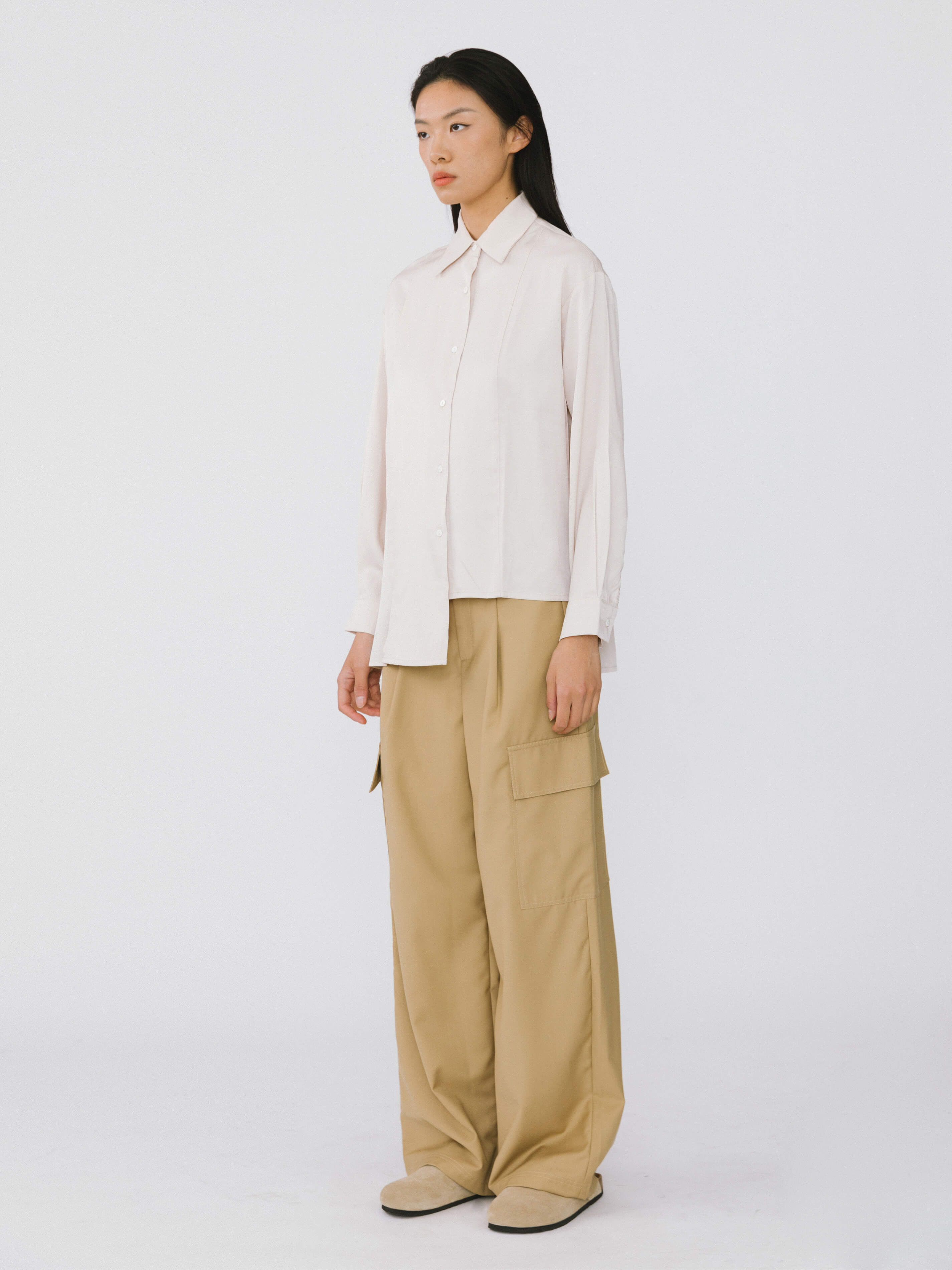 Straight Leg Cargo Trousers-5