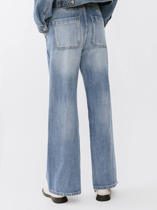 High Waisted Washed Out Boyfriend Jeans