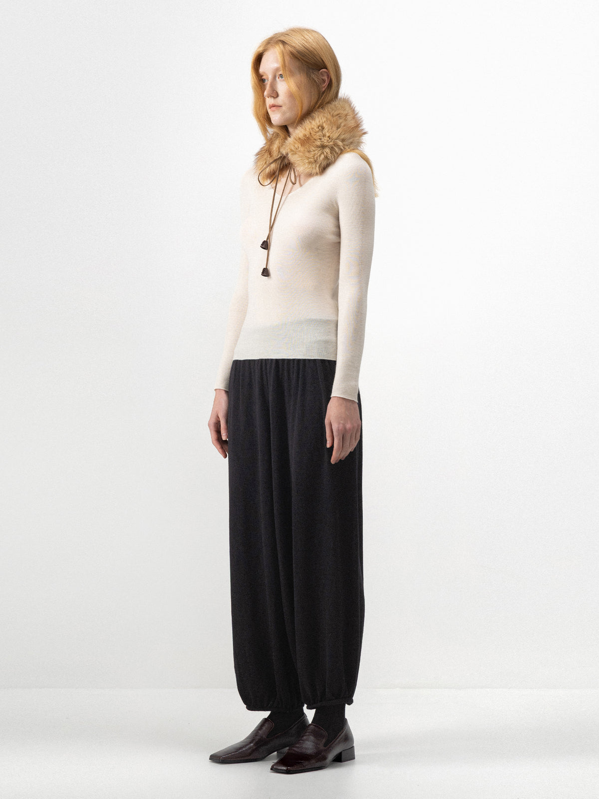 CUBIC Relaxed Knit Balloon Trousers-5