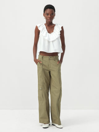 CUBIC 100% Cotton Casual Cargo Pants