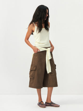 CUBIC Sheer Ribbed Knit Two-Piece Set