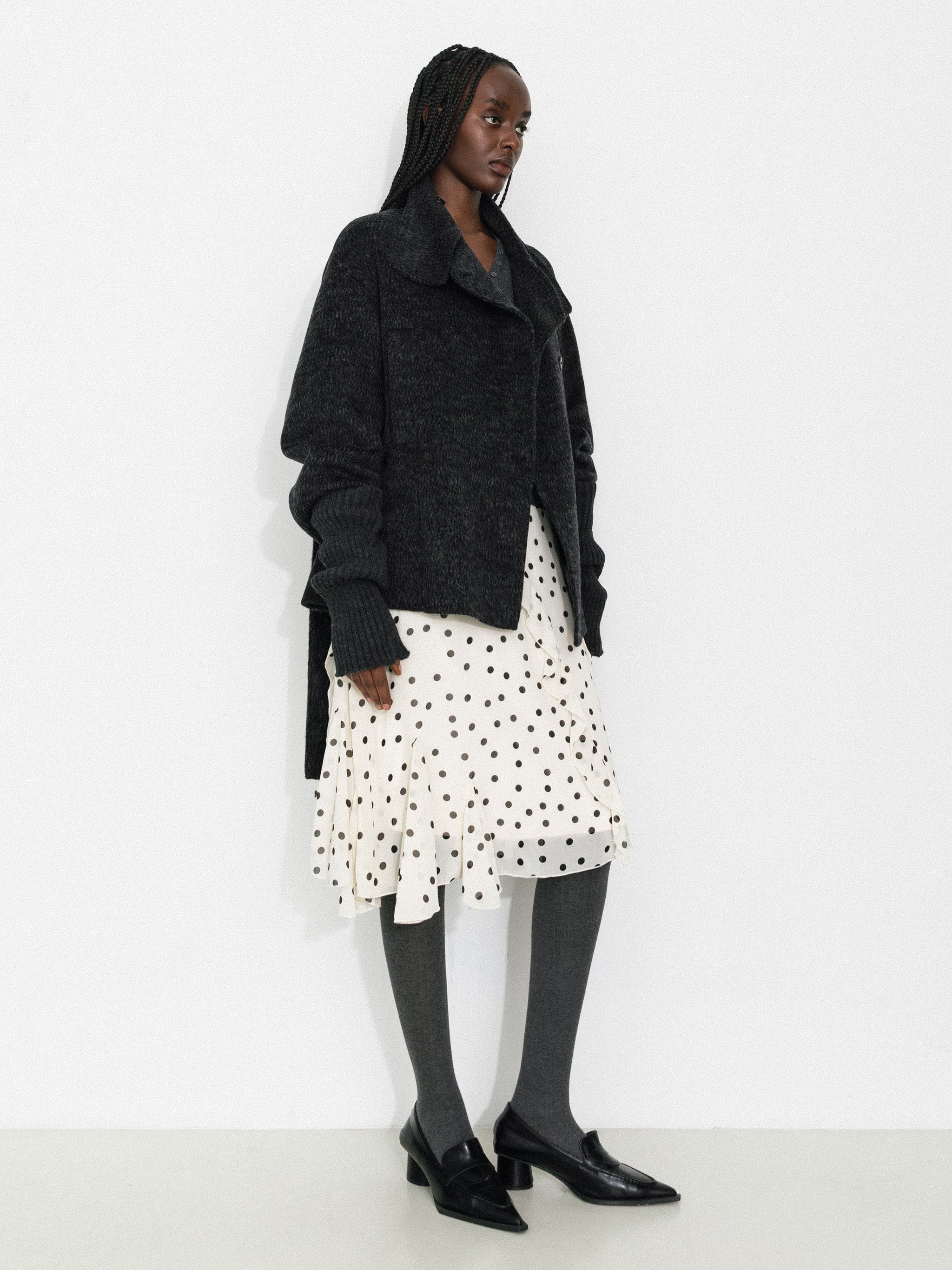 Relaxed Cashmere-Wool Blend Cocoon Jacket-5