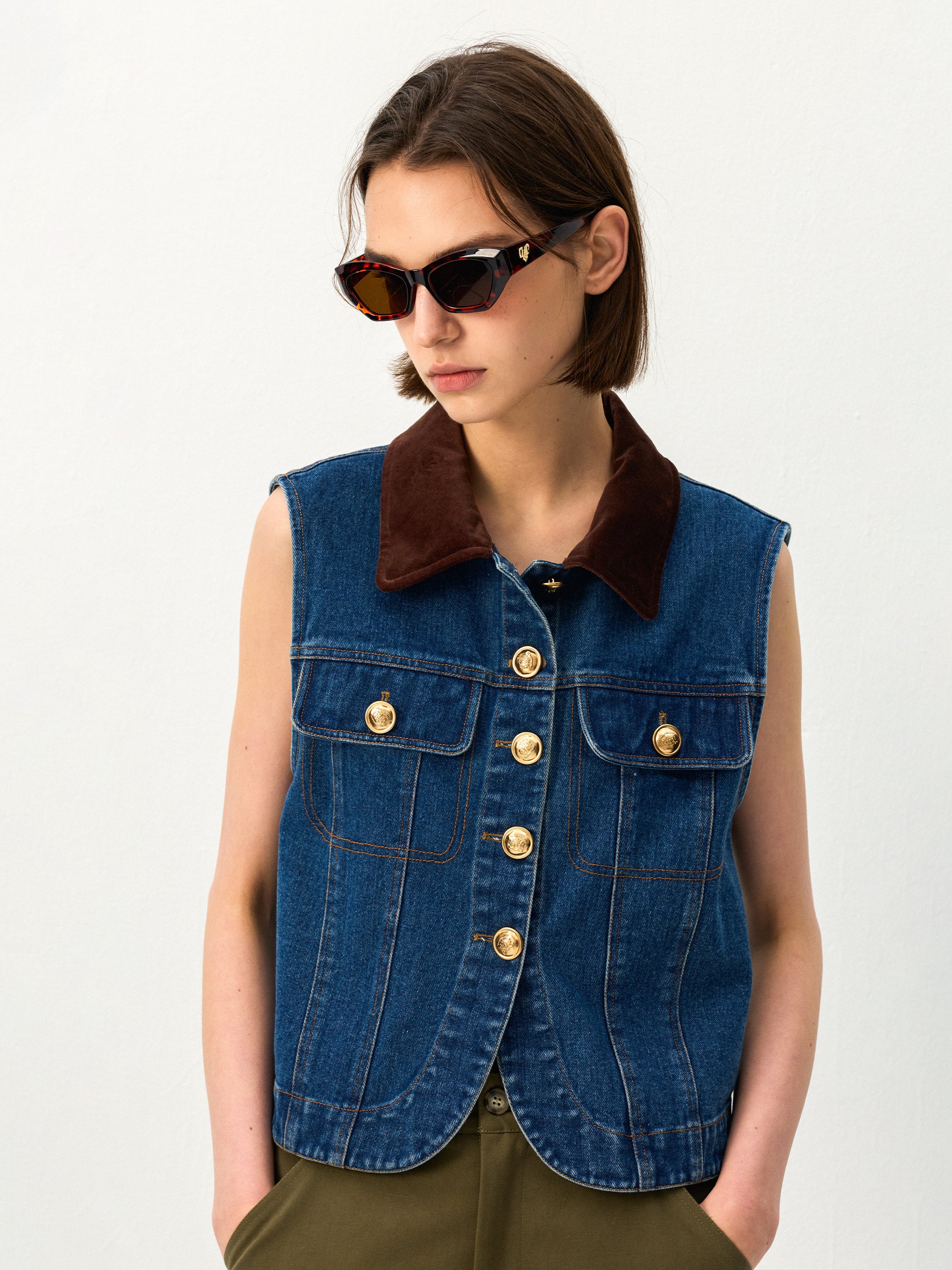 Geometric Cat-Eye Sunglasses-6