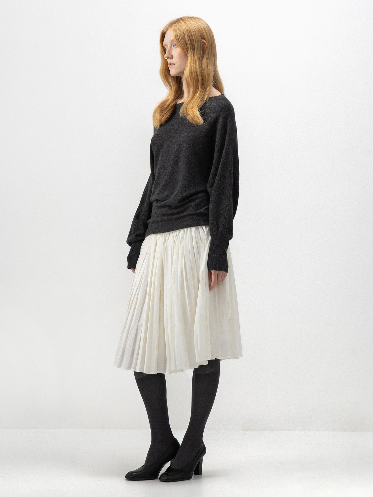CUBIC Convertible Off-Shoulder Wool-Blend Sweater-5