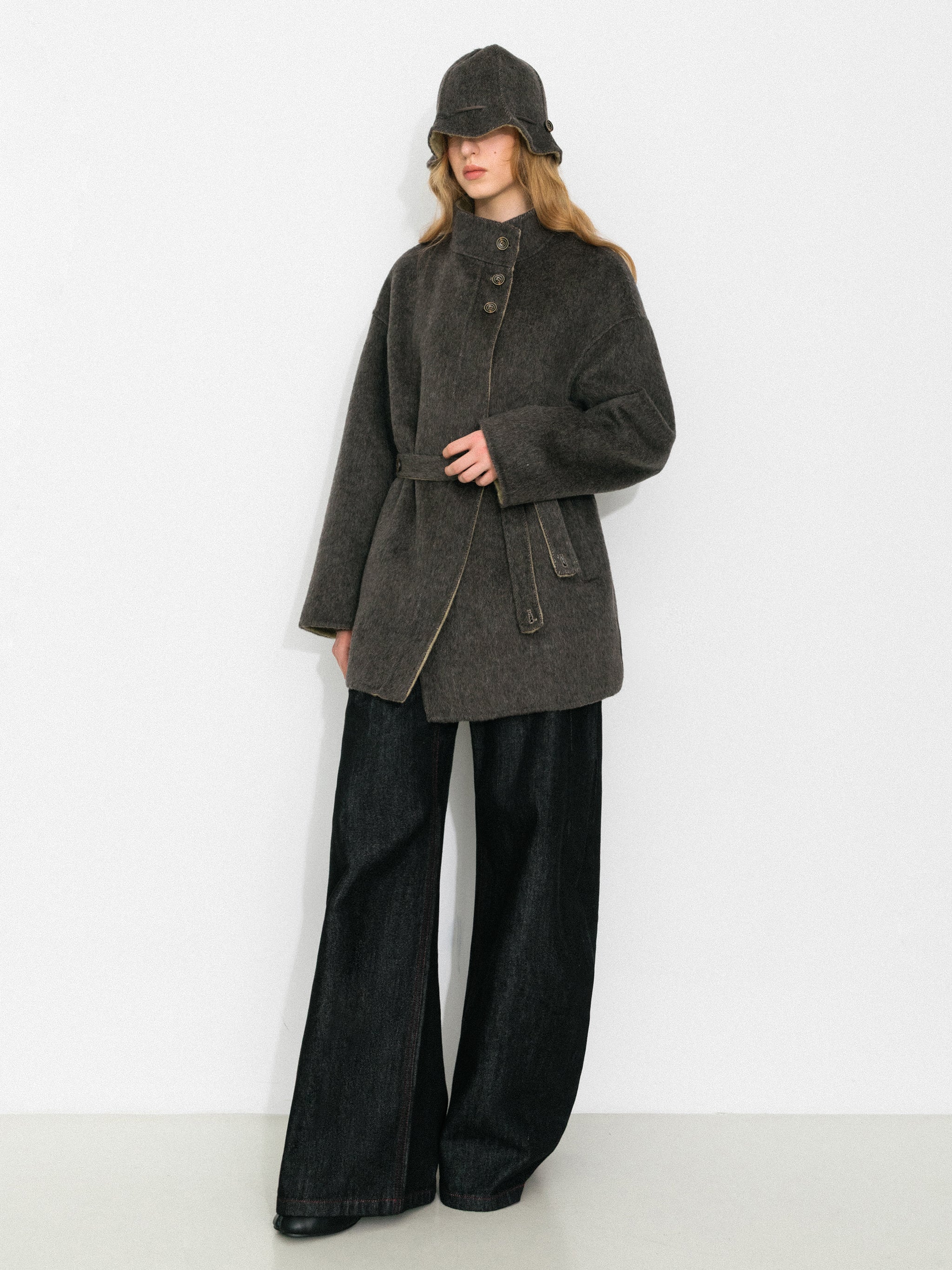 Wool-Blend Mid-Length Coat-5