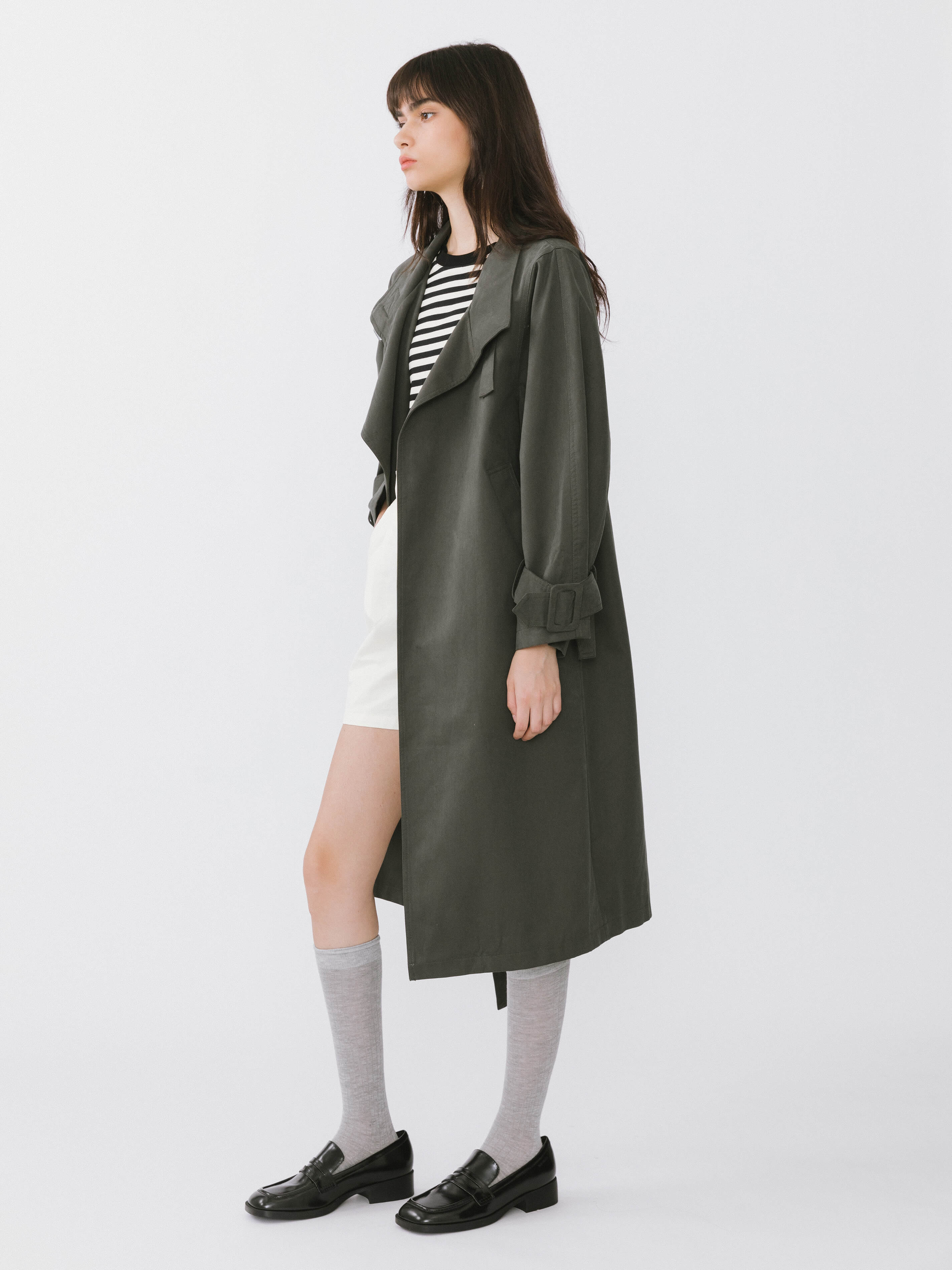 Overlay Mid-Length Trench Coat-6