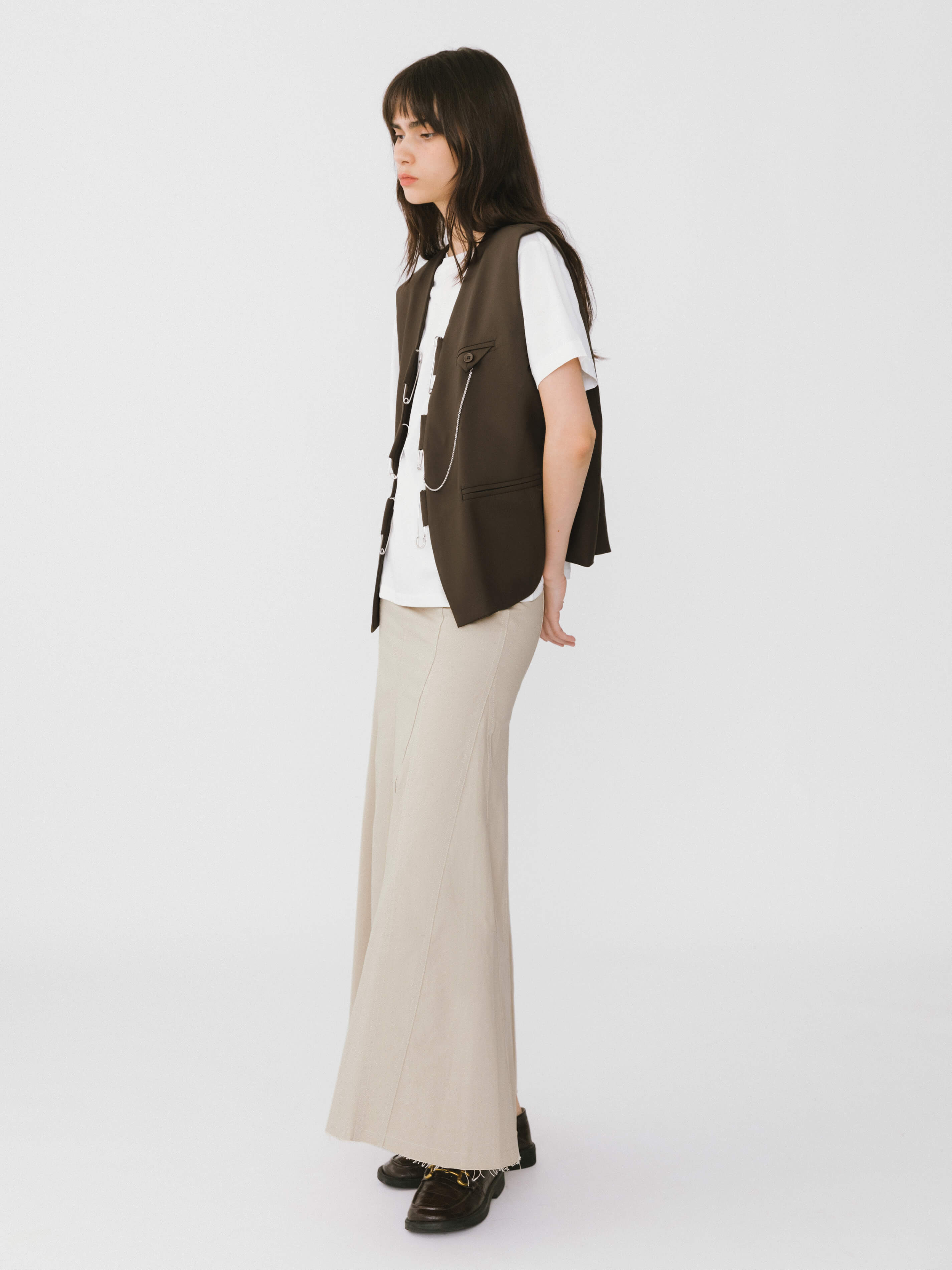 Frayed Denim Maxi Skirt-6