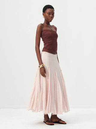 CUBIC Lyocell Flowy Midi Skirt