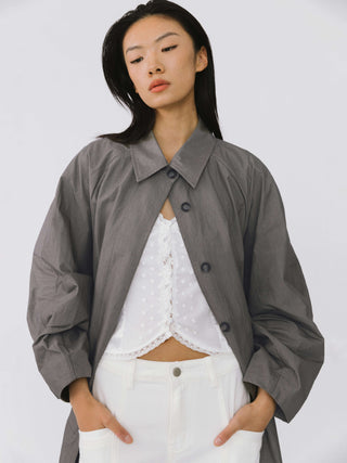 Relaxed Long Trench Coat