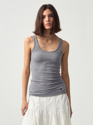 CUBIC Lyocell Wool Blend U-Neck Fitted Tank