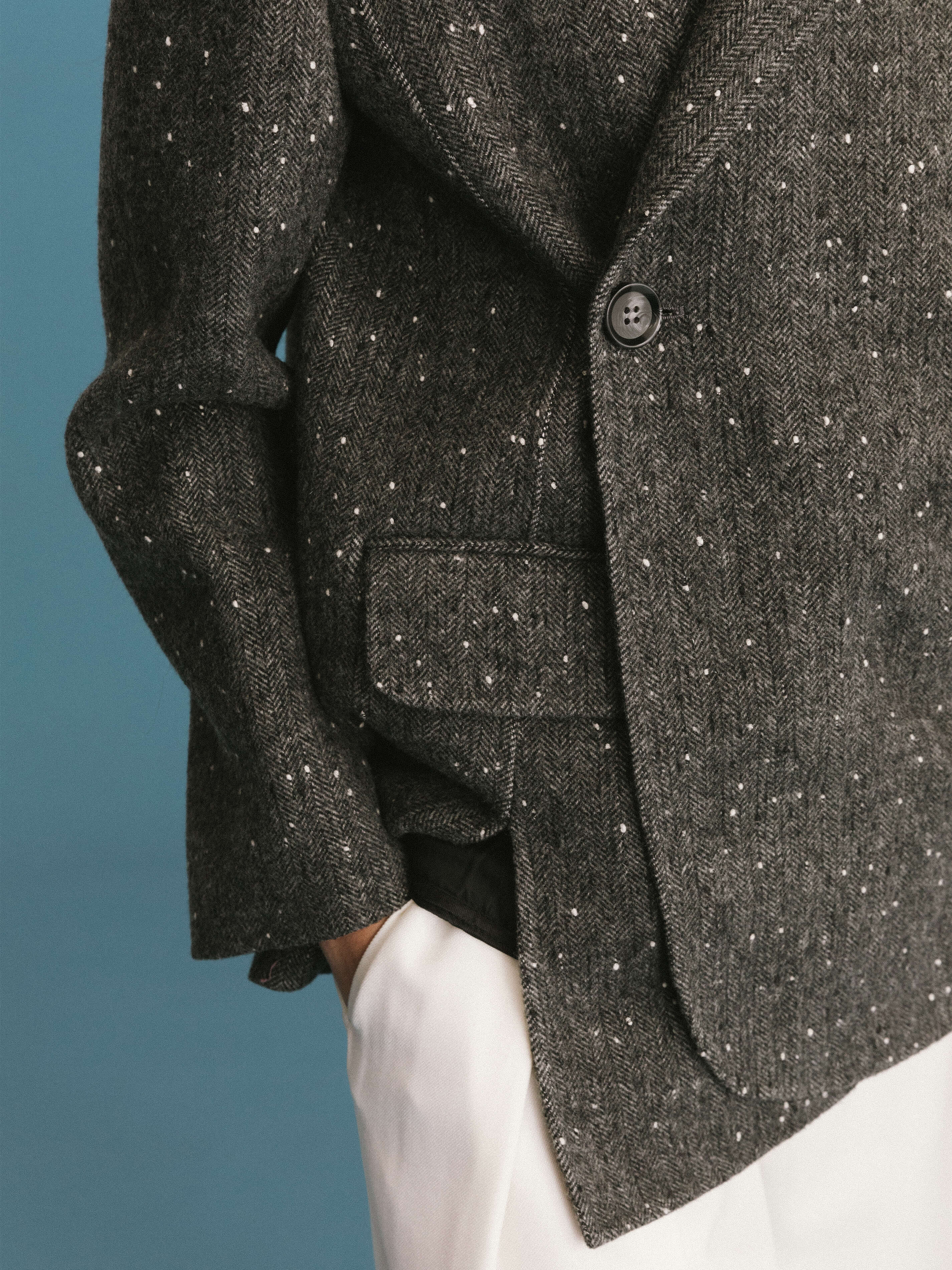 ONE BY CUBIC Double Face Tailored Wool Jacket-6