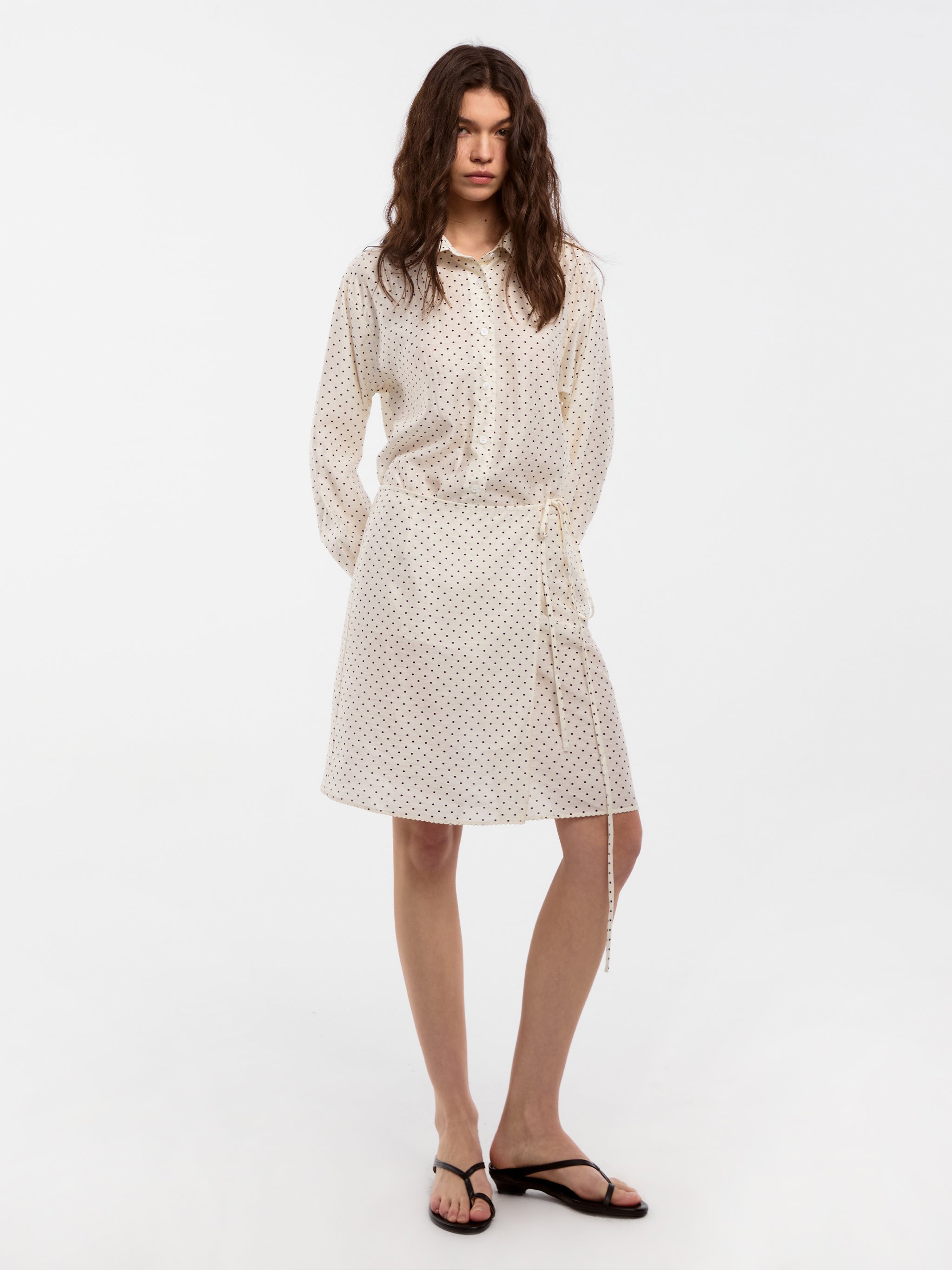 CUBIC Lyocell Polka Dot Shirt-5