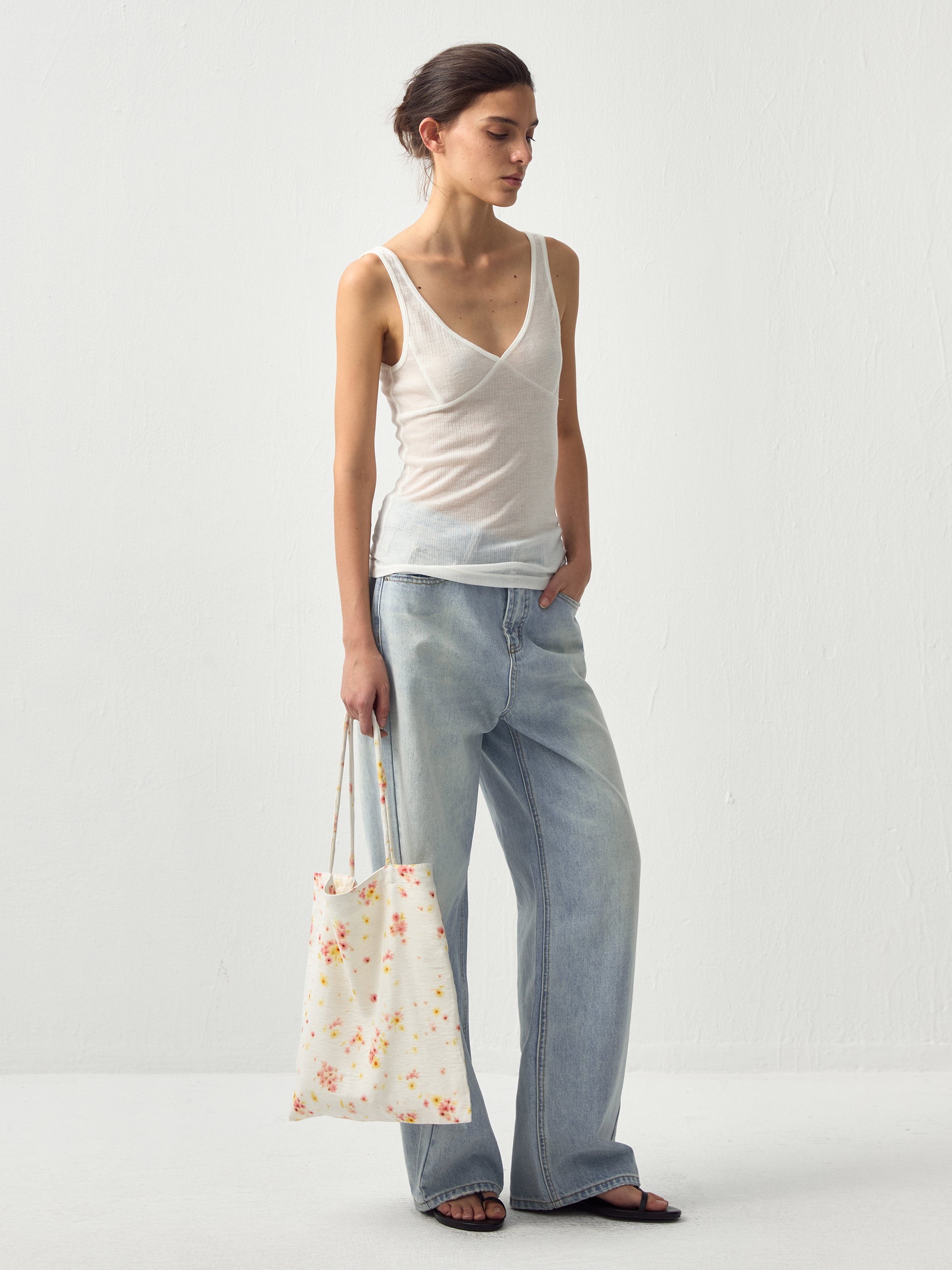 CUBIC Floral Print Shoulder Bag-5