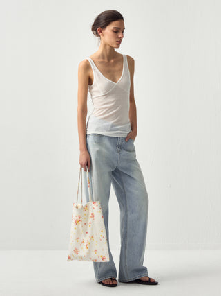 CUBIC Floral Print Shoulder Bag