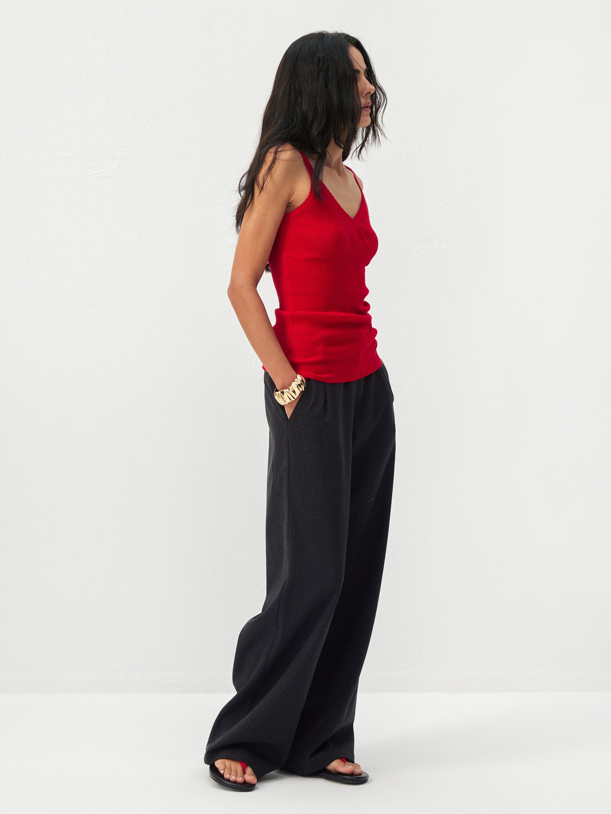 CUBIC 100% Cotton Knit Camisole-5