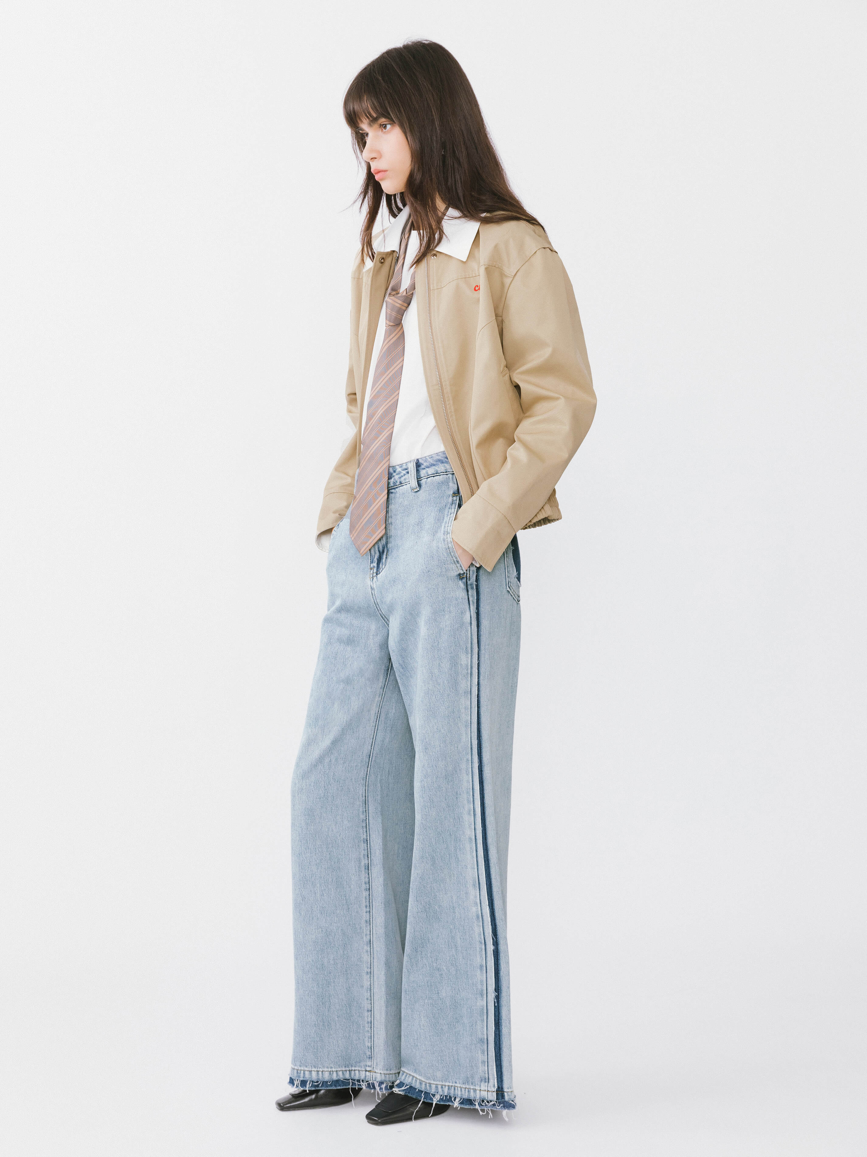 High Waist Barrel Leg Jeans-6