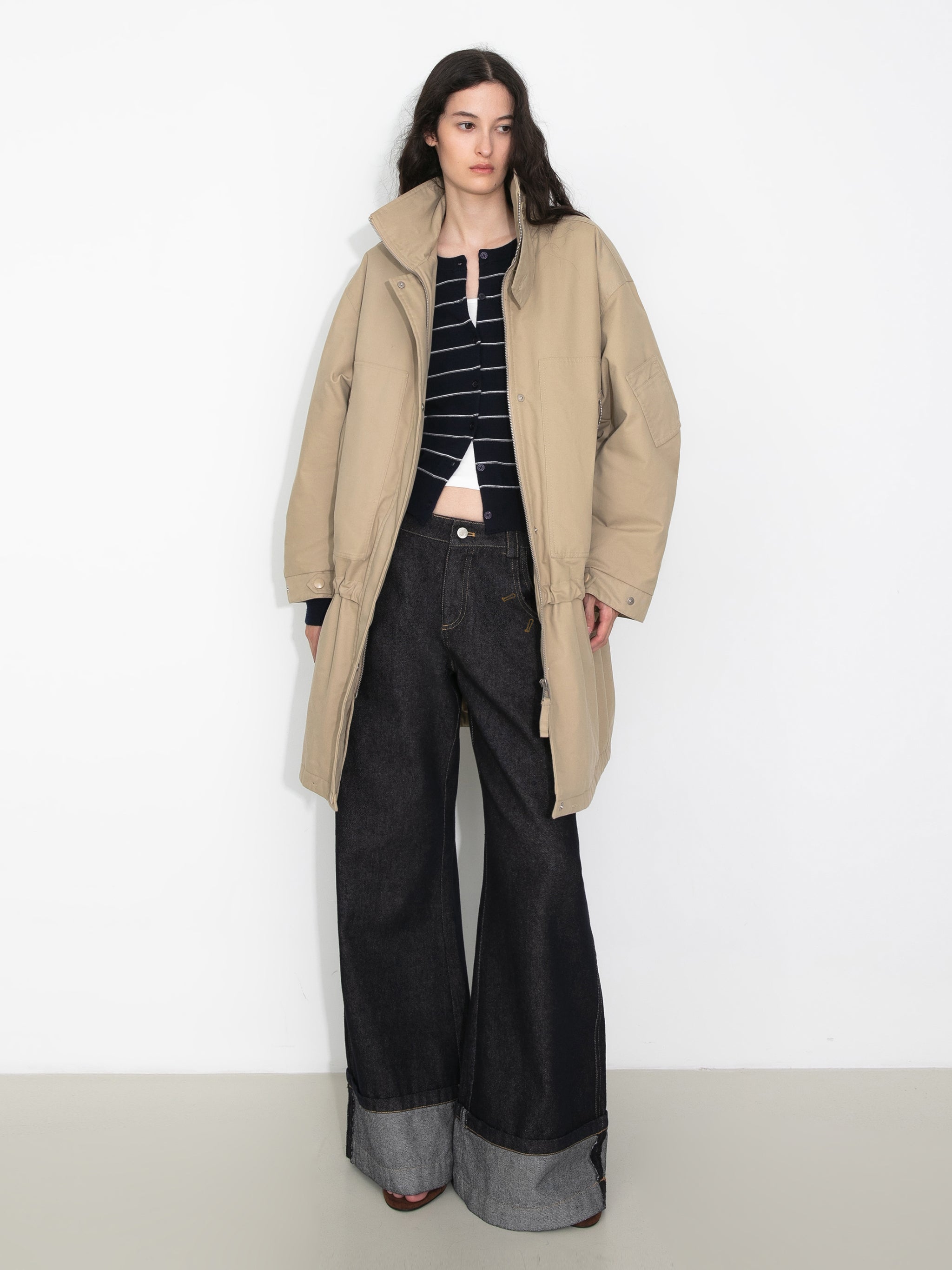 Oversized Parka-Style Utility Down Coat-5