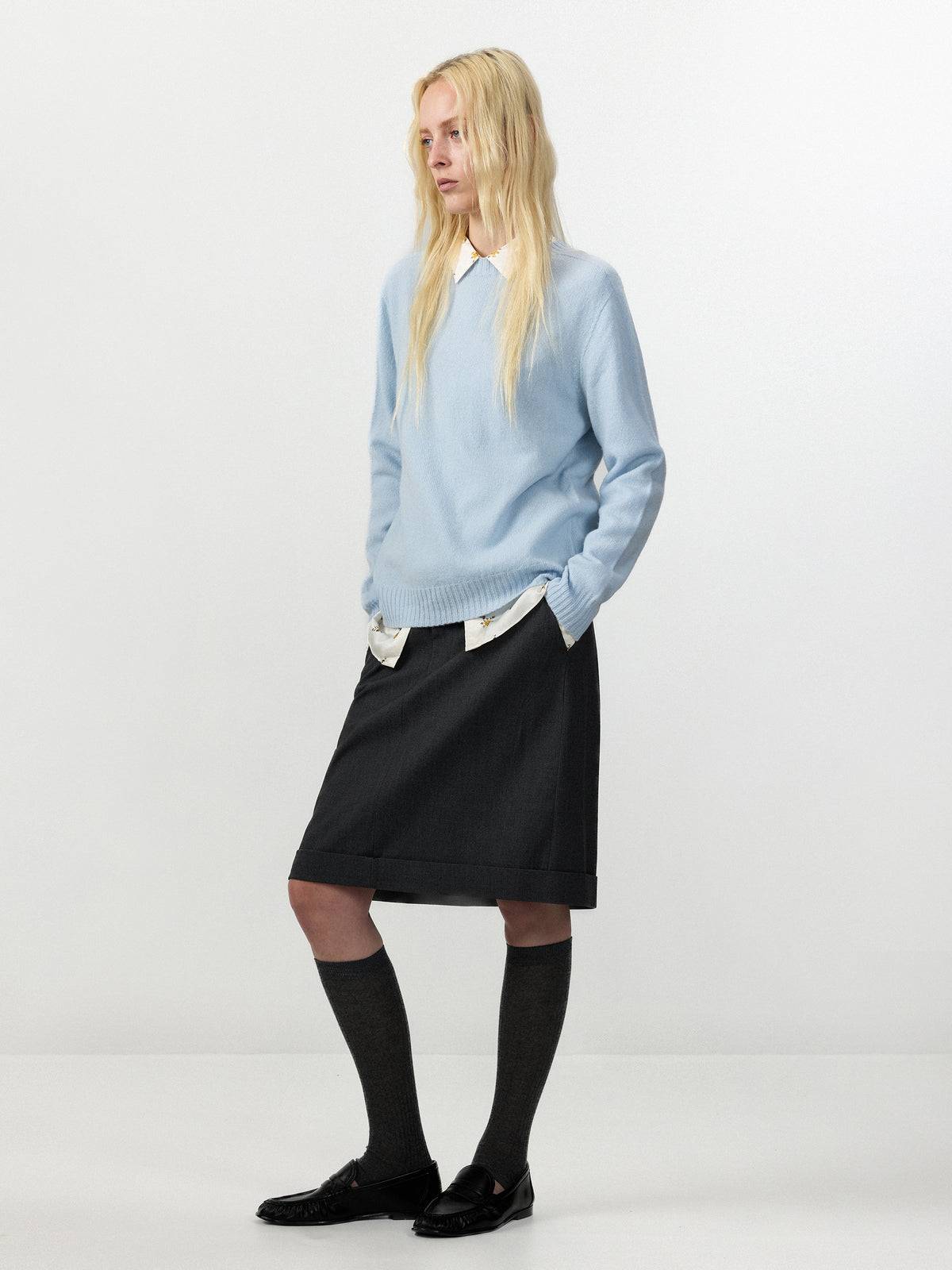 CUBIC 100% Wool Relaxed‑Fit Sweater-5