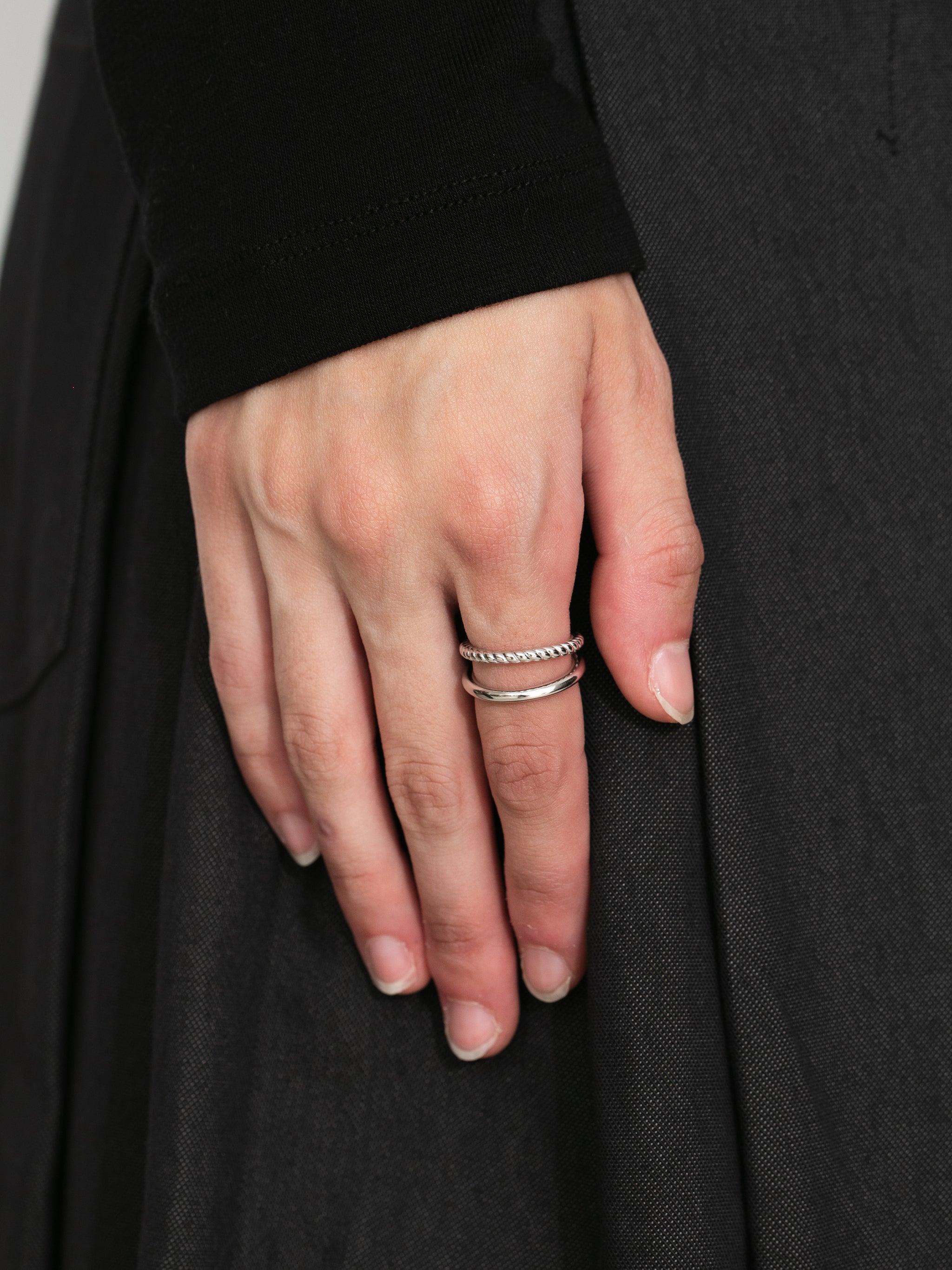 Double-Twist Open Ring-5